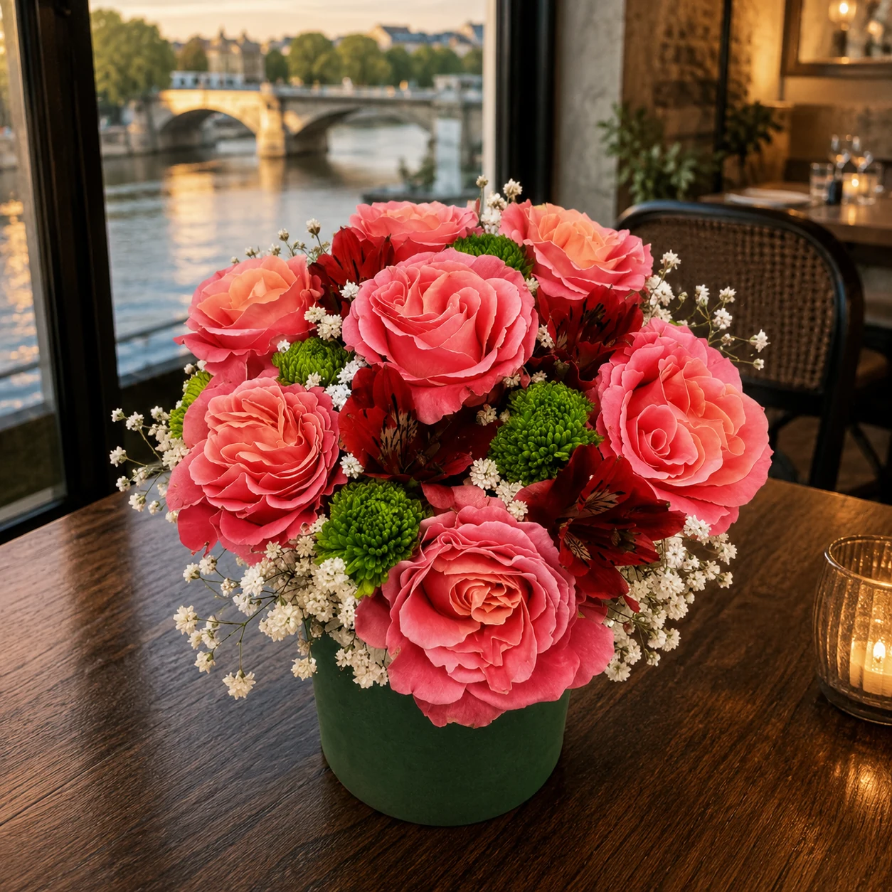 Soft Rose Flower Box