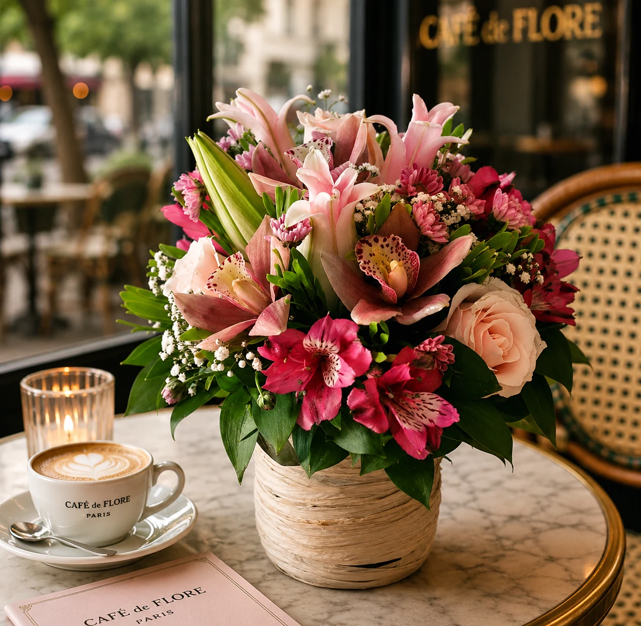 Premium Pink Flower Box