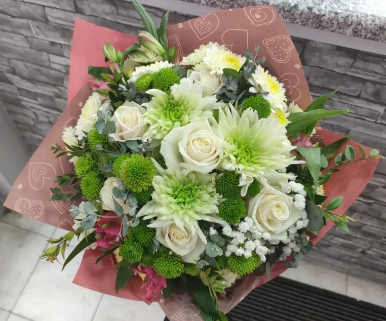 White Chrysanthemum Bouquet