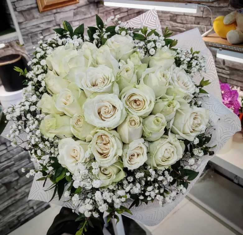 White Rose Bouquet