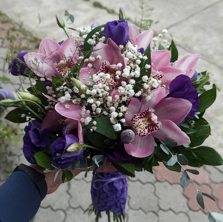 Purple Orchid Bouquet