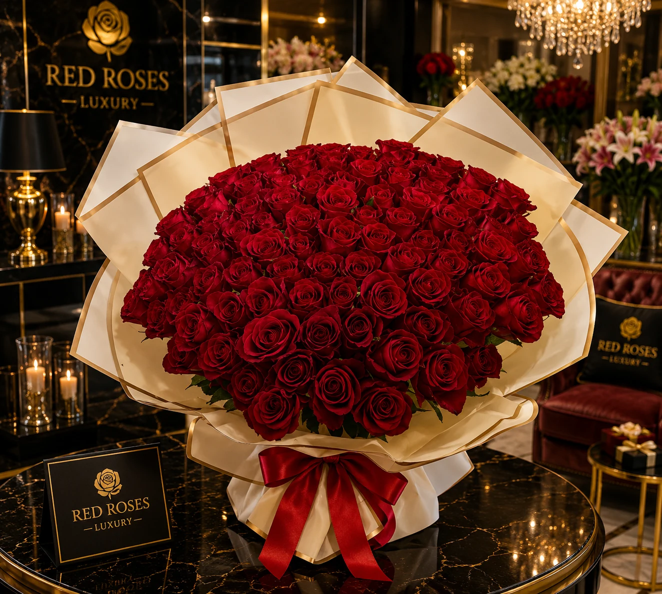 Red Roses Deluxe Box