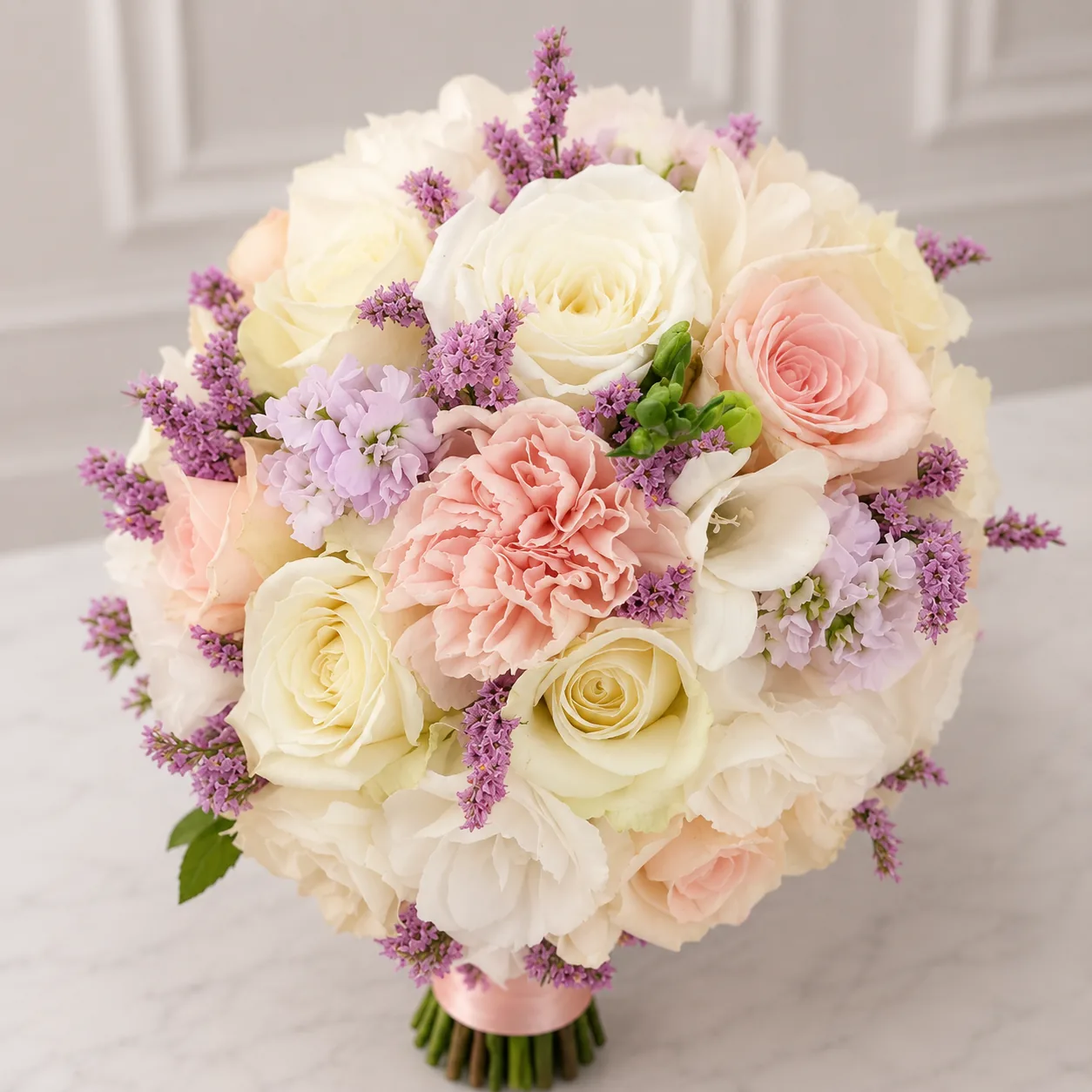 Lilac Pastel Bridal Bouquet