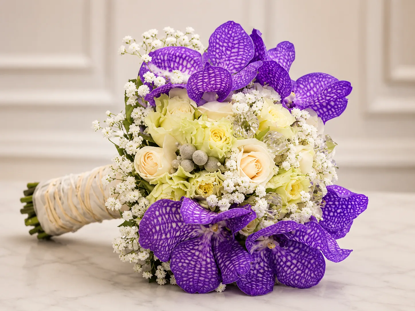Purple Orchid Bridal Bouquet