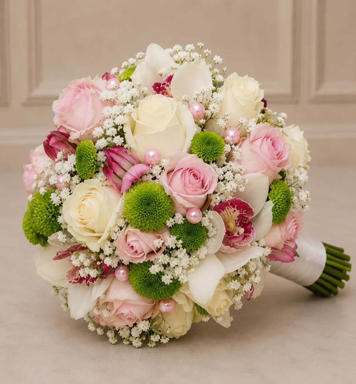 Pink Garden Bridal Bouquet